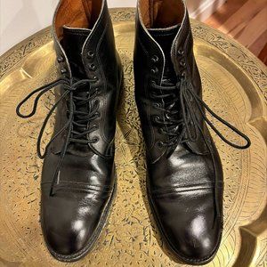 Allen Edmonds - Mens 10 First Ave Captoe Black Leather Boot